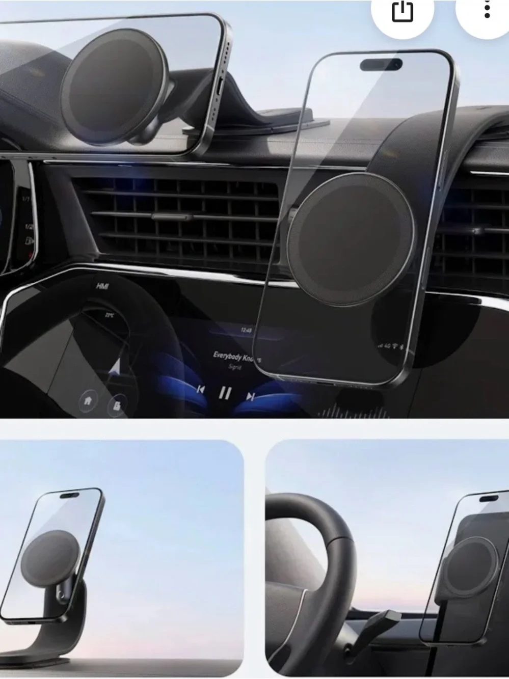 Anker 360° Adjustable Magnetic Car Mount - Black